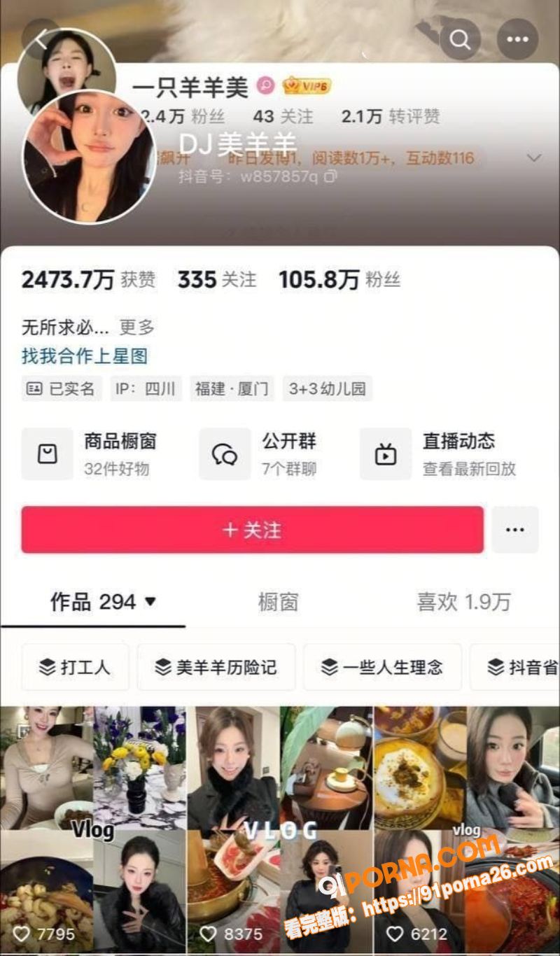 抖音高颜值御姐 DJ美羊...（1）