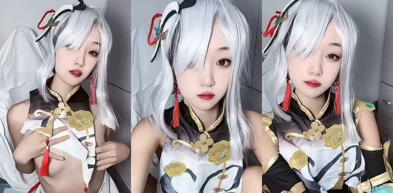 onlyfans顶级福利姬 神探狸狸 cos申鹤 高颜值配上美腿 水晶棒直捅花芯！