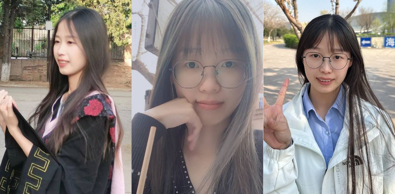 清纯女大学生眼镜妹，表面乖乖女！私下竟然这么反差婊，小穴也太粉了吧！