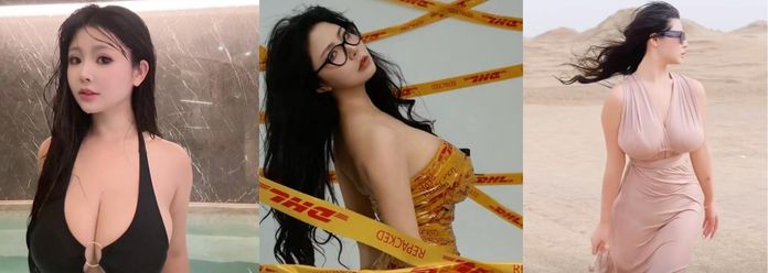 抖音 成都杨玉环 百万粉丝街拍巨乳网红模特 一对一 私拍福利泄密曝光，果然是顶级颜值巨乳，太大了