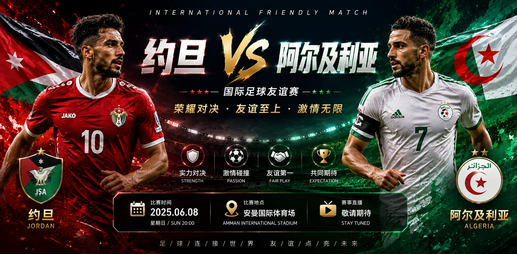 美加墨世界杯小组赛前瞻：阿拉伯内战火星四溅，约旦坚韧防线能否抵挡北非沙漠狐的锋利刀刃