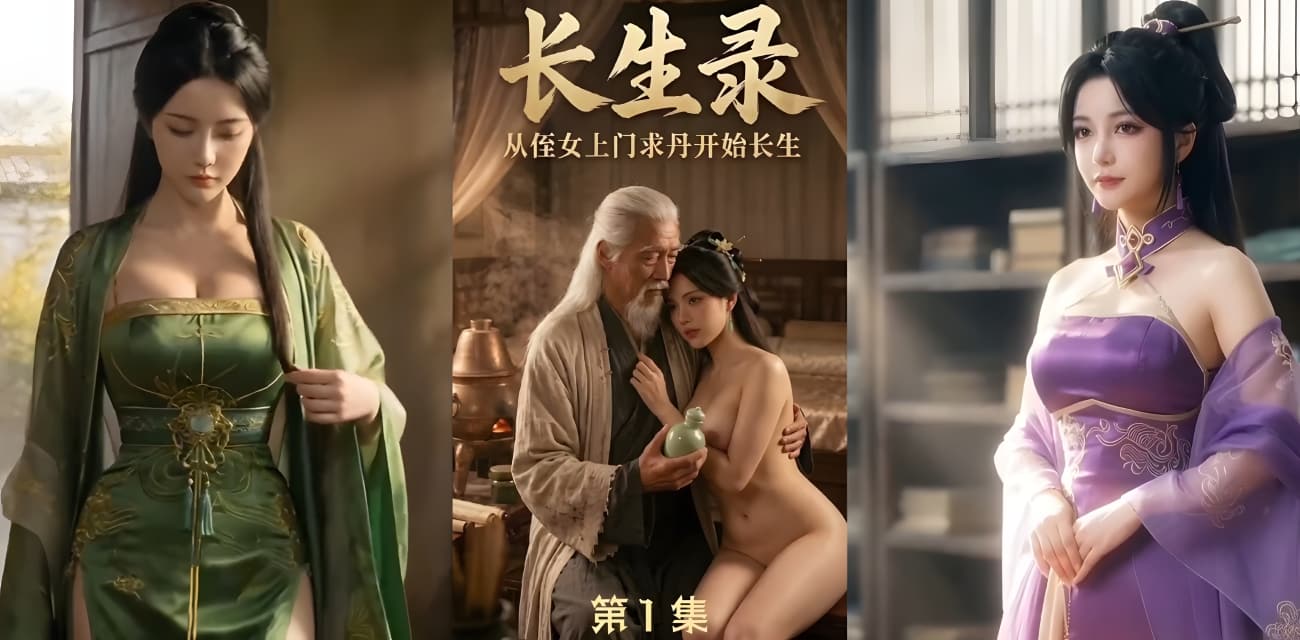 AI成人短剧 长生录 第一集 仙子被凡人猛干 看得人欲罢不能尺度大到让人震惊